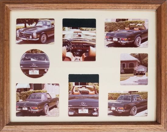 Scanned in Framed picture of my 1971 280SL.  Back then I used a Nikon 35mm, no digital then. 