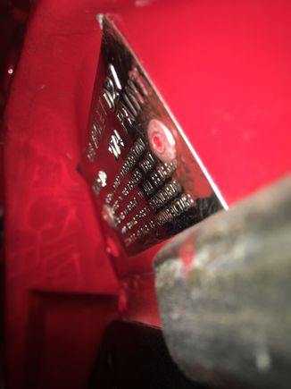Sorry was a bad photo 
STD interior, 974 paint- Rally Red, D27 on top left of trim tag