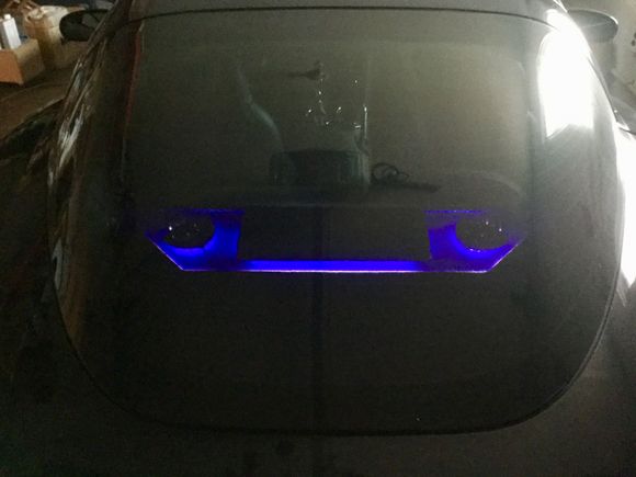 Through the hatch of my very dirty car :(