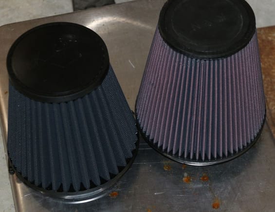 Getting closer.  The filter on the right is our S689;
on the left is a synthetic filter dry filter we tested today.  It performed well, but we will have a better one next week.