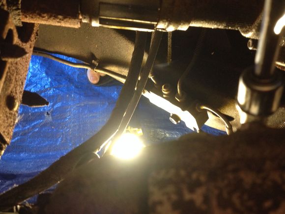 Motor behind this shot, brake bias valve mounted inside frame rail