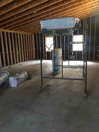 All framed in with electrical done