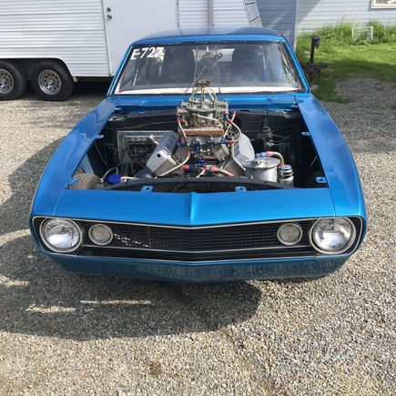 2 1150s on a 500" engine, and it still pulls about 1.5" of vacuum at wide open throttle crossing the finish line, so in theory it could still use a little more as that vacuum represents a little bit of restriction, and potential power loss however slight.If the carb is tuned right, the bigger one will always make the most power.