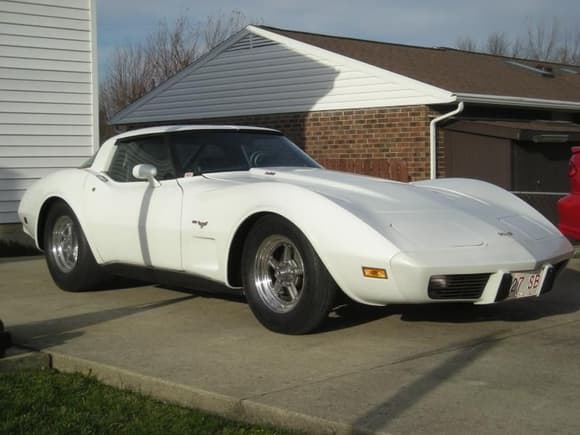 My '79 L-82 Pro Street/Strip Corvette, owned 23yrs.
60K orig. miles, orig. paint, SSBC frt. &amp; Wilwood rear brakes
Lowered all around, Rear 4-link I designed &amp; fabricated, Moser 9&quot; w/4.89 gears, 8 pt. roll bar,
427 SBC, Comp cam, AFR Heads, Super Vic, 575 dyno  HP, AutoGear M-22   Rockcrusher 4-speed, Hurst shifter, Billet Specialties wheels, Hoosier QTP 29X14.5-15 rear tires.