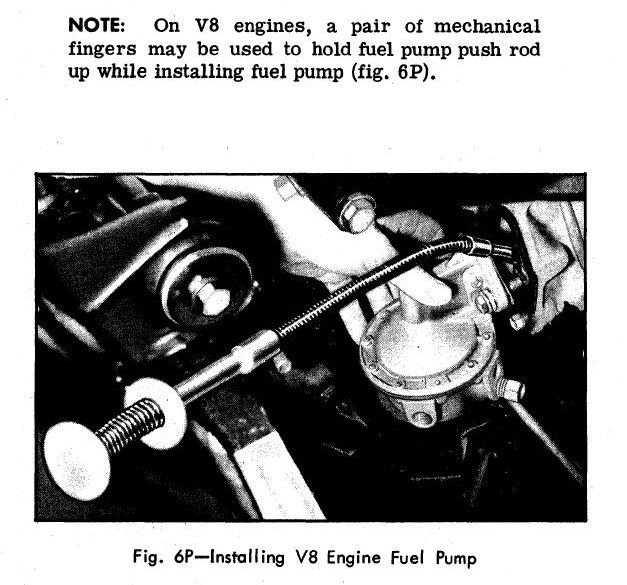 Replacing SB mech fuel Pump! CorvetteForum Chevrolet Corvette Forum