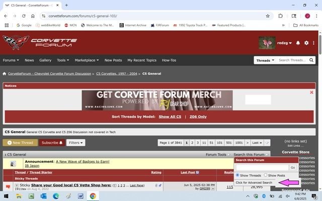 On drop down, select 