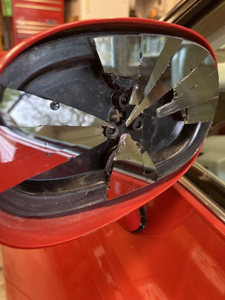 Broken driver side mirror CorvetteForum Chevrolet Corvette Forum