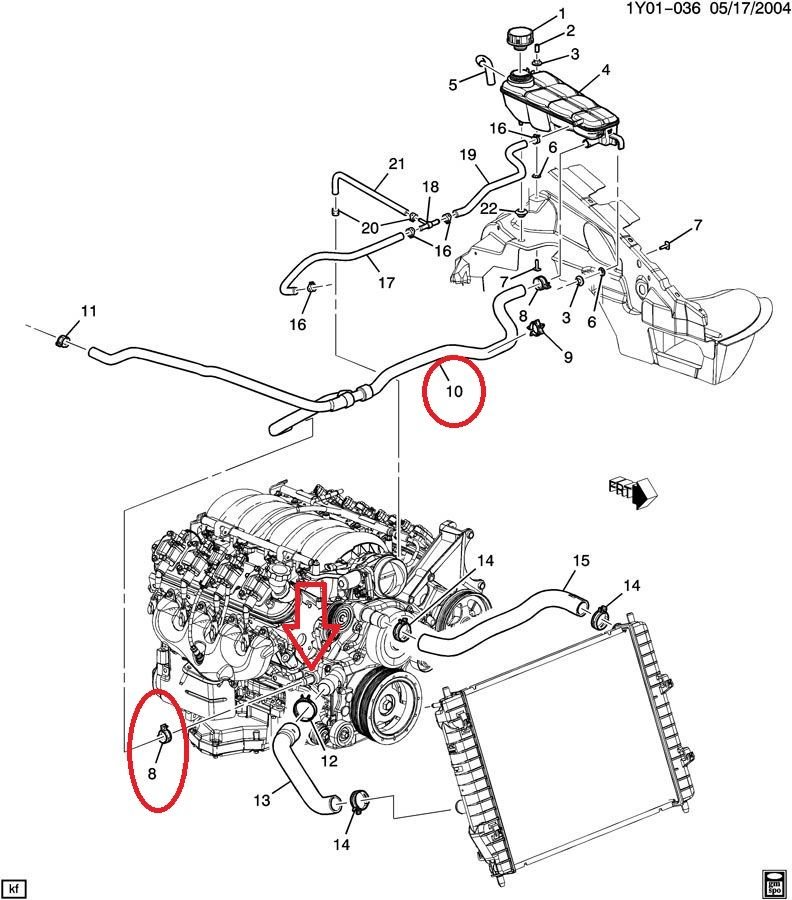 Heater core hose clamp P/N CorvetteForum Chevrolet Corvette Forum