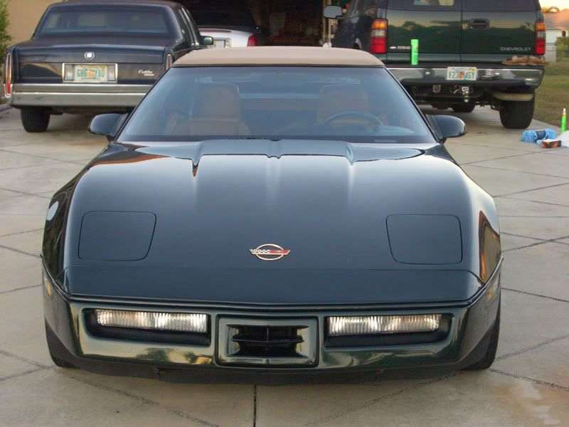 C4 corvette license store plate filler