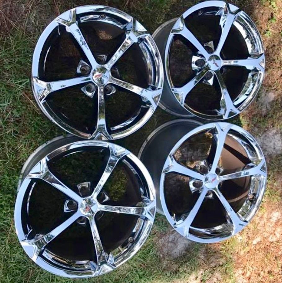 FS (For Sale) C6 GS Grand Sport Chrome Wheels (Speedline) CorvetteForum Chevrolet Corvette
