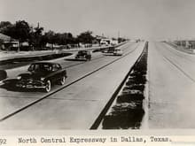 1950 s North Central Expressway in Dallas Texas