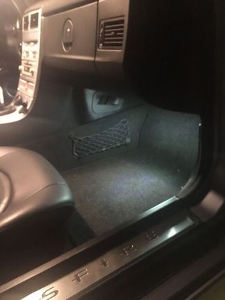 Left footwell lighting