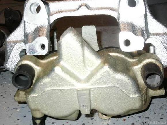 6102SRT6 caliper and new brake adapter 2