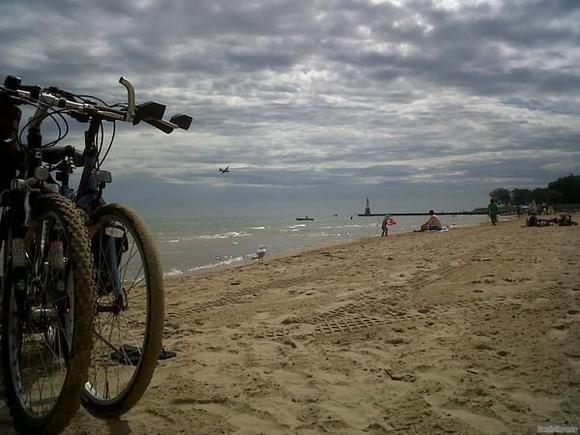 Just looks relaxing, one of Chicago's beaches