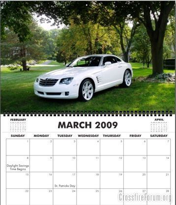 Chrysler Crossfire Calendar 3