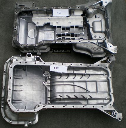 E55 vs S55, inside diff view