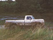 76 Ford F 250 Highboy doing what she did best!