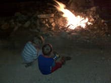 The Boys at the bonfire