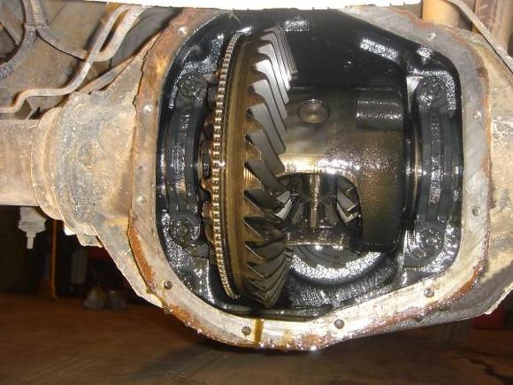 changing the old 3.55 diff to a 4.56 front and rear. eaton locked