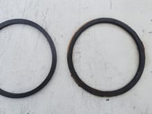 New O-ring is square now vs round.