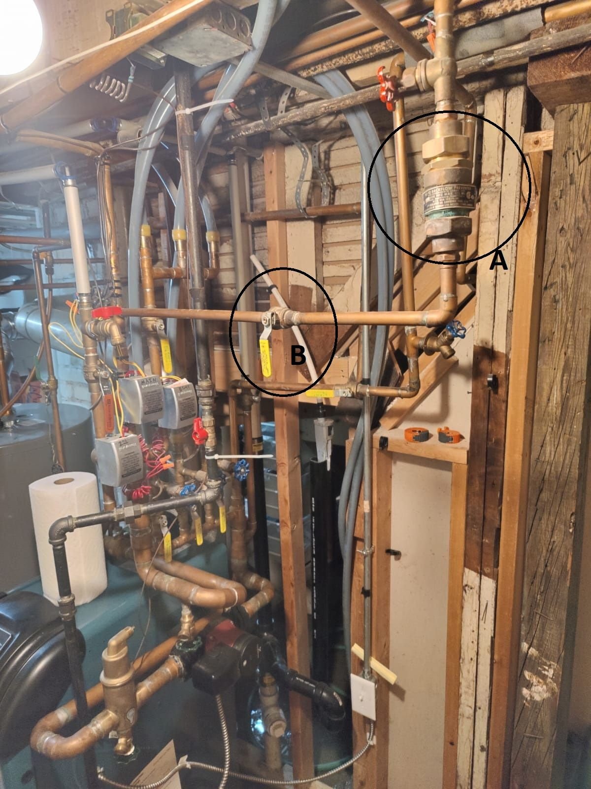 Boiler pressure valve continuously flowing after shutting off water