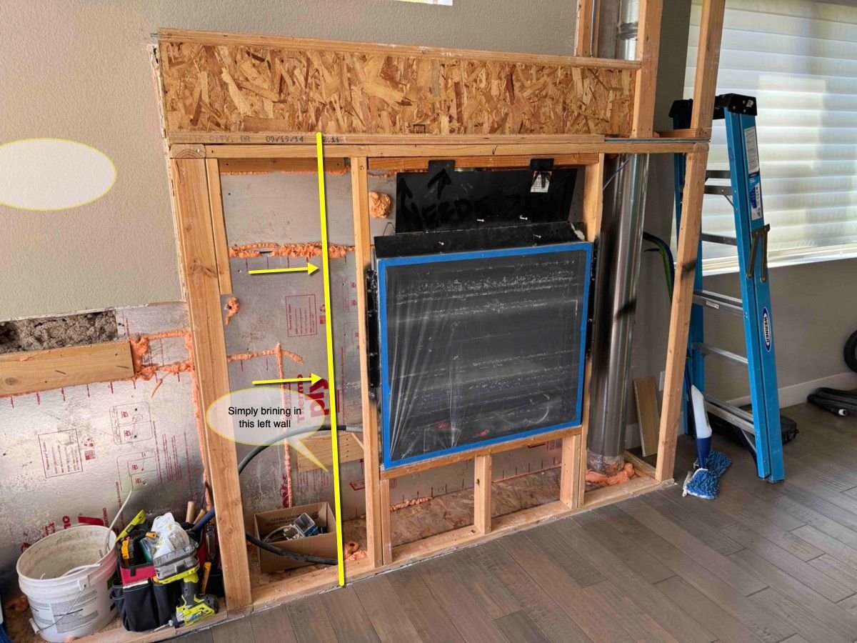 reworking fireplace chase framing Community Forums