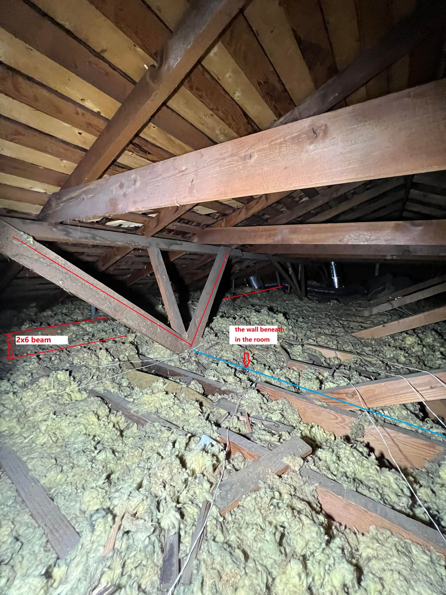 The wall is parallel to the joist loading bearing?