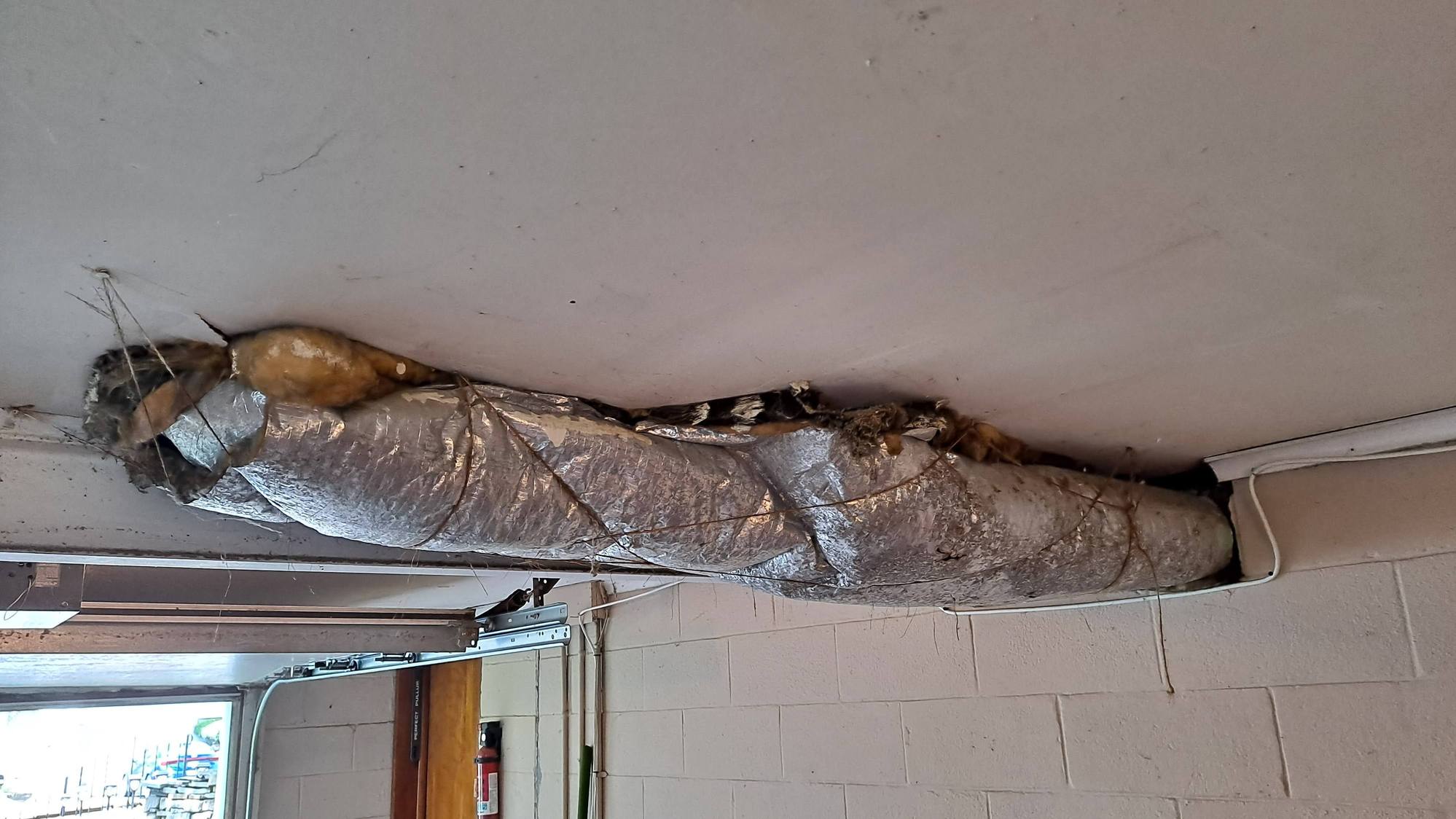 Best Way To Reinsulate Garage Heat Vent Ductwork?