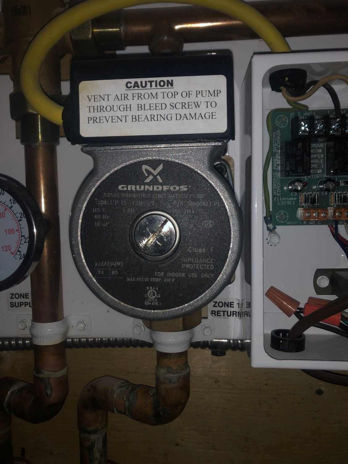 In floor heating not working Community Forums