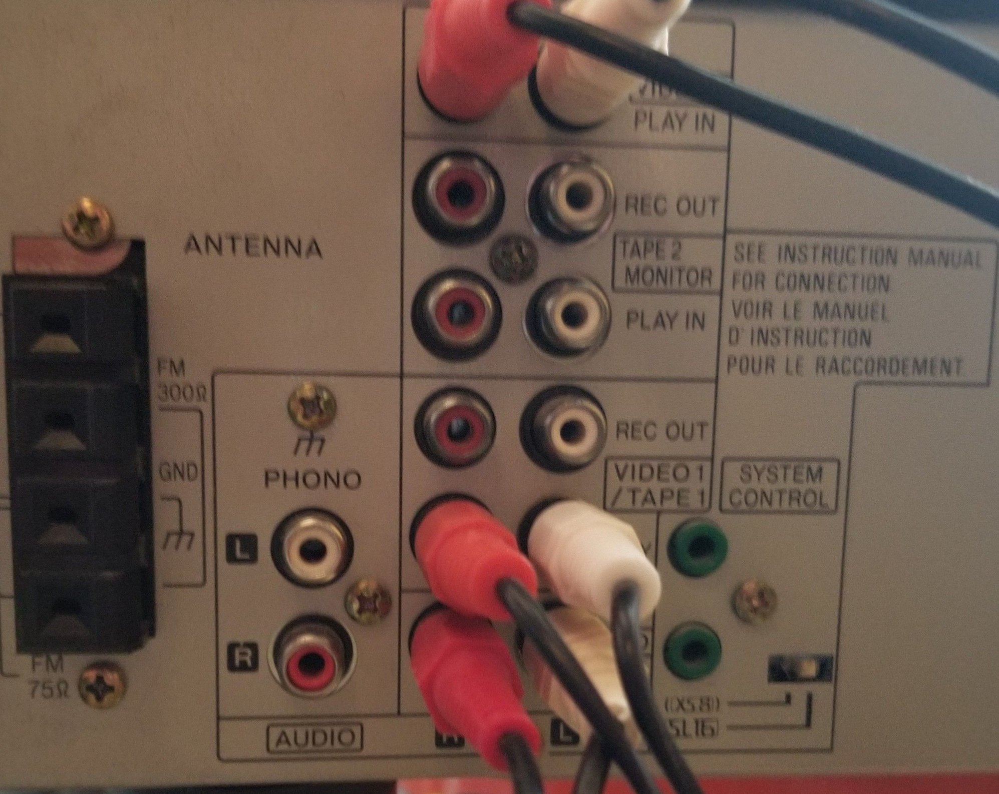 How to get audio from old receiver to send 2 channels across 5