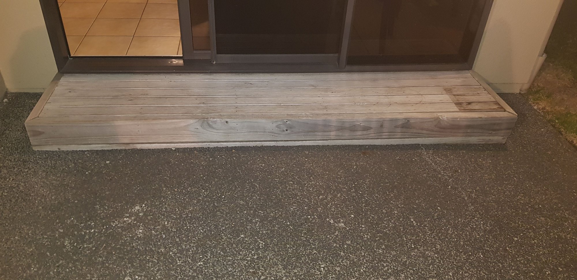 Correct way of building step/small deck outside patio sliding door -  DoItYourself.com Community Forums, image size:2000x972