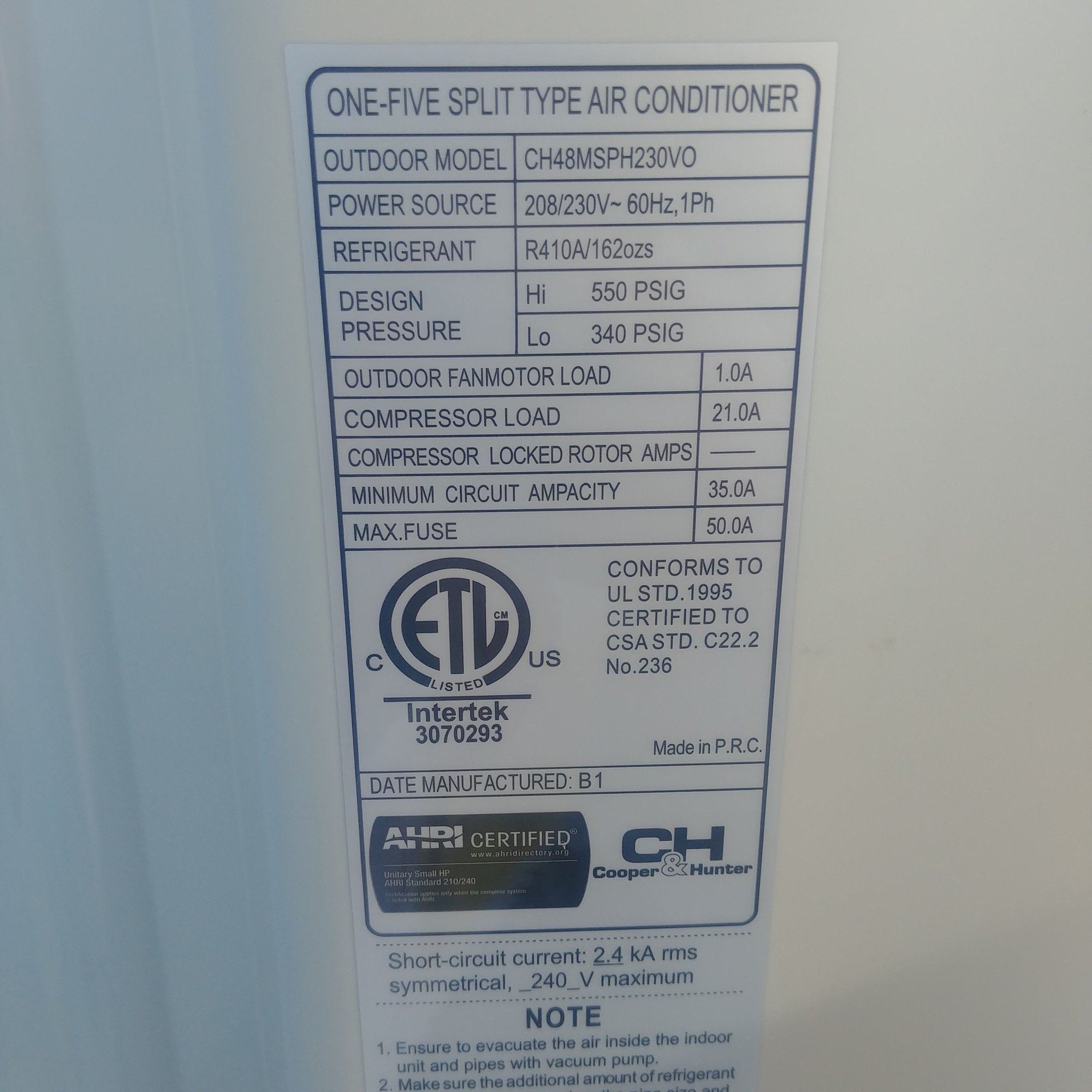 New Heat Pump Breaker Community Forums