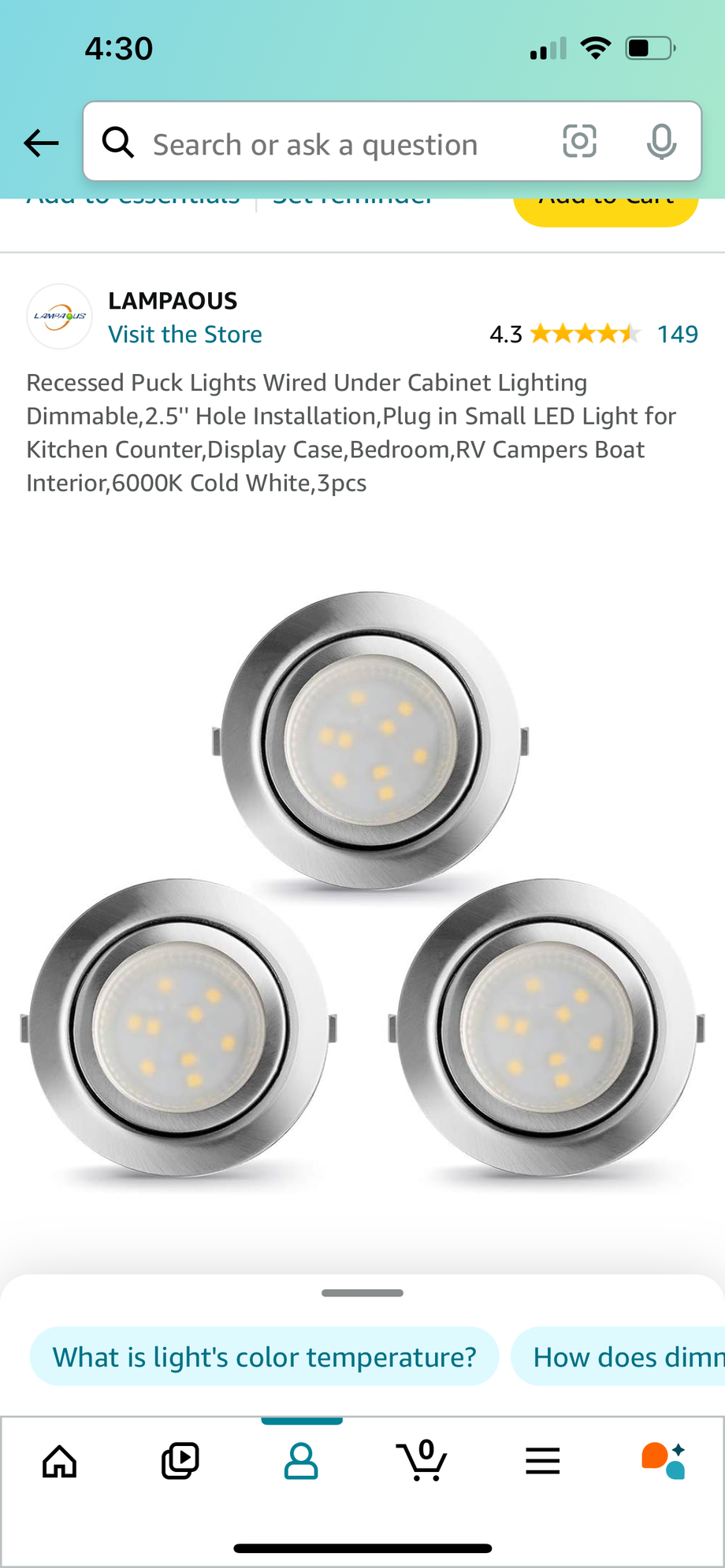 Puck light power cord replacement Community Forums