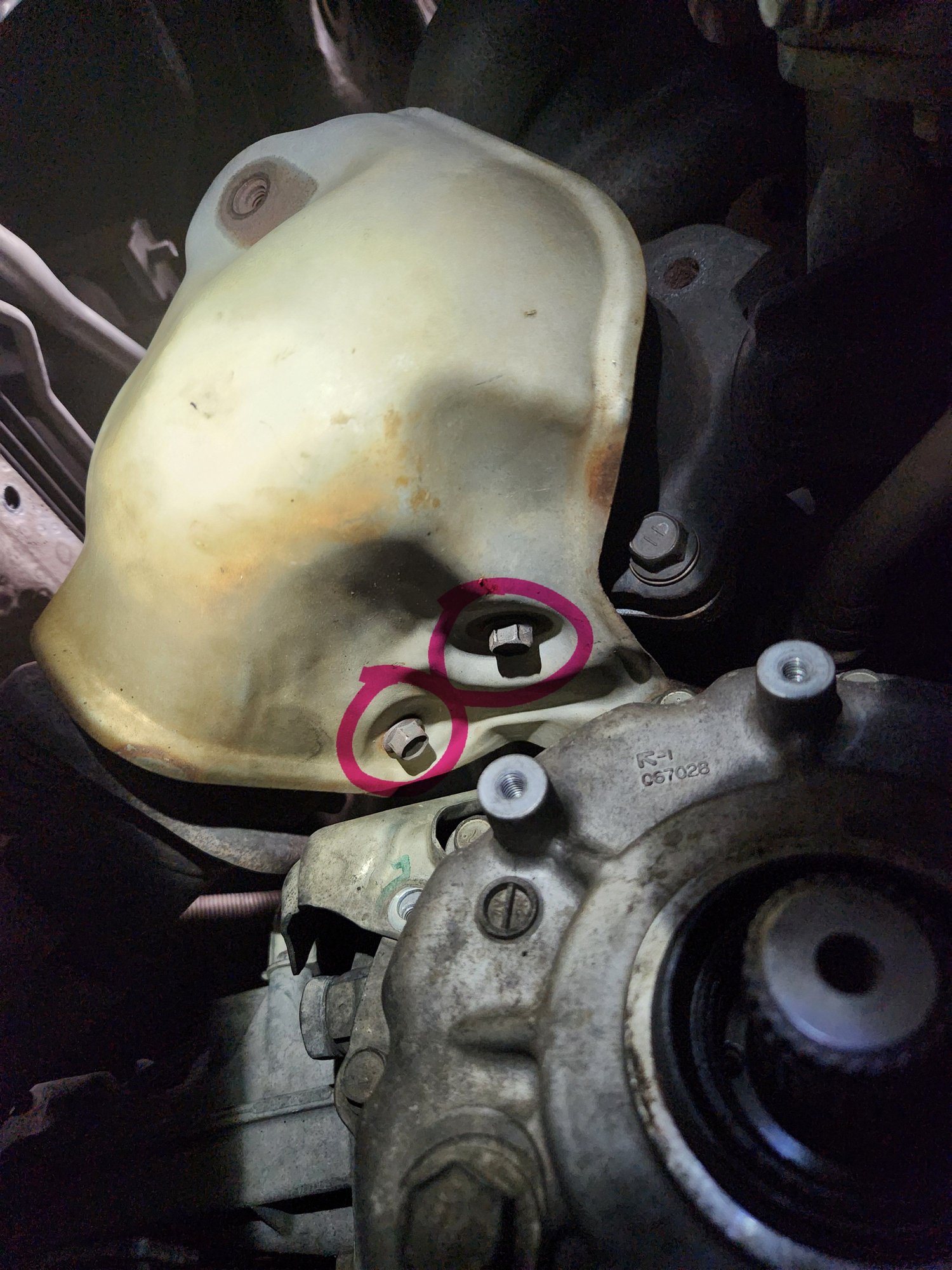 Bolts are circled here