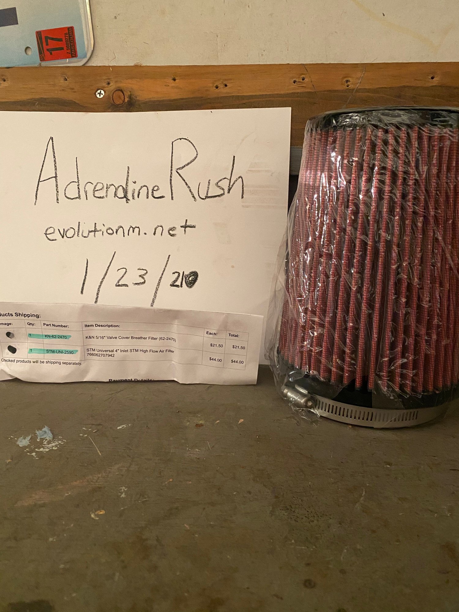 2003 Mitsubishi Lancer Evolution - K&N Filter 4in Inlet - Accessories - $30 - St Louis, MO 63044, United States