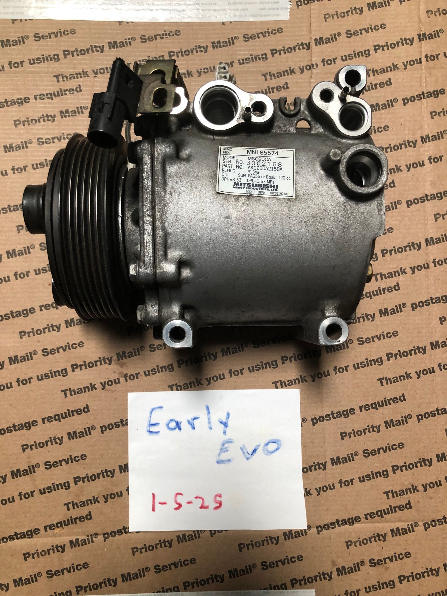 Miscellaneous - Evo 8/9 AC compressor - Used - 2003 to 2006 Mitsubishi Lancer Evolution - Henderson, NV 89052, United States