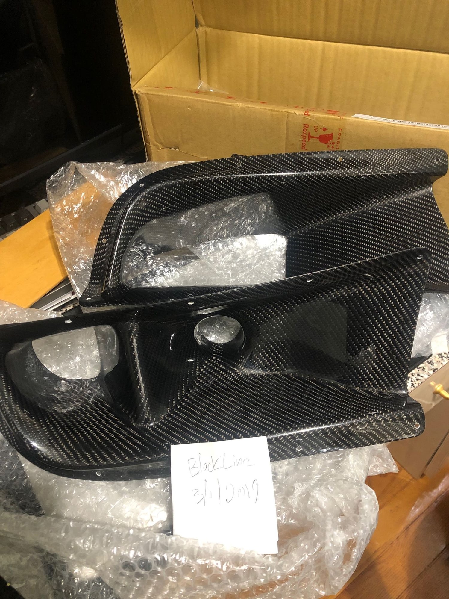 Exterior Body Parts - Rexspeed CarbonFiber Air Ducts for Evo8 - New - 2003 to 2005 Mitsubishi Lancer Evolution - South Ozone Park, NY 11420, United States