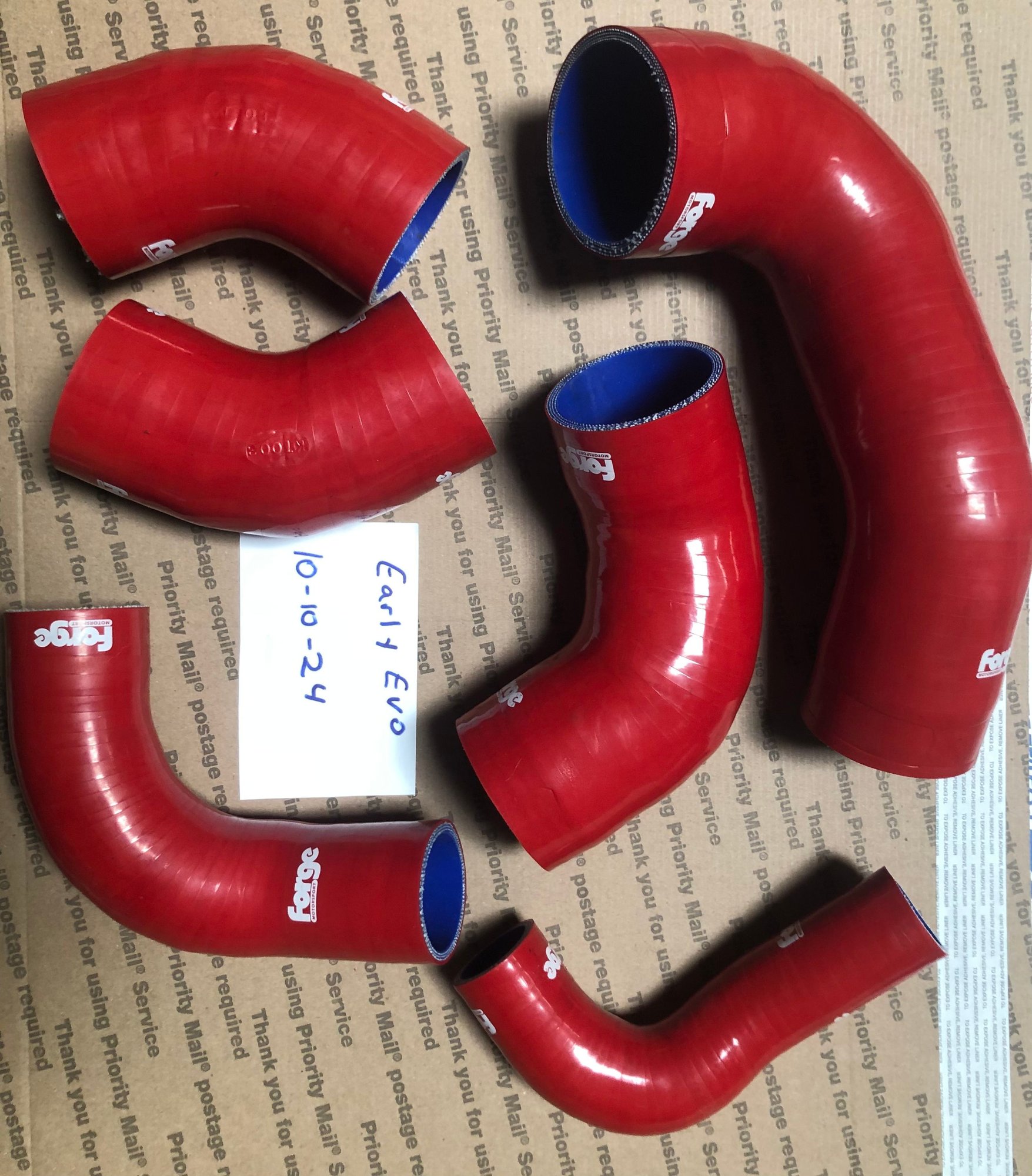 Engine - Intake/Fuel - Forge Motorsports Evo 7-9 intercooler hose set - Used - 2001 to 2006 Mitsubishi Lancer Evolution - Henderson, NV 89052, United States