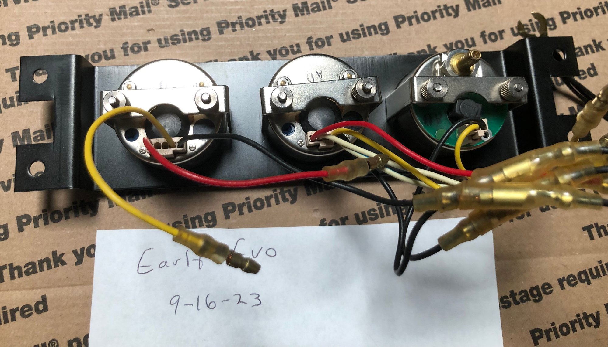 Audio Video/Electronics - Evo 8/9 MR/RS OEM boost volts oil temp gauge kit - Used - 2003 to 2006 Mitsubishi Lancer Evolution - Las Vegas, NV 89119, United States
