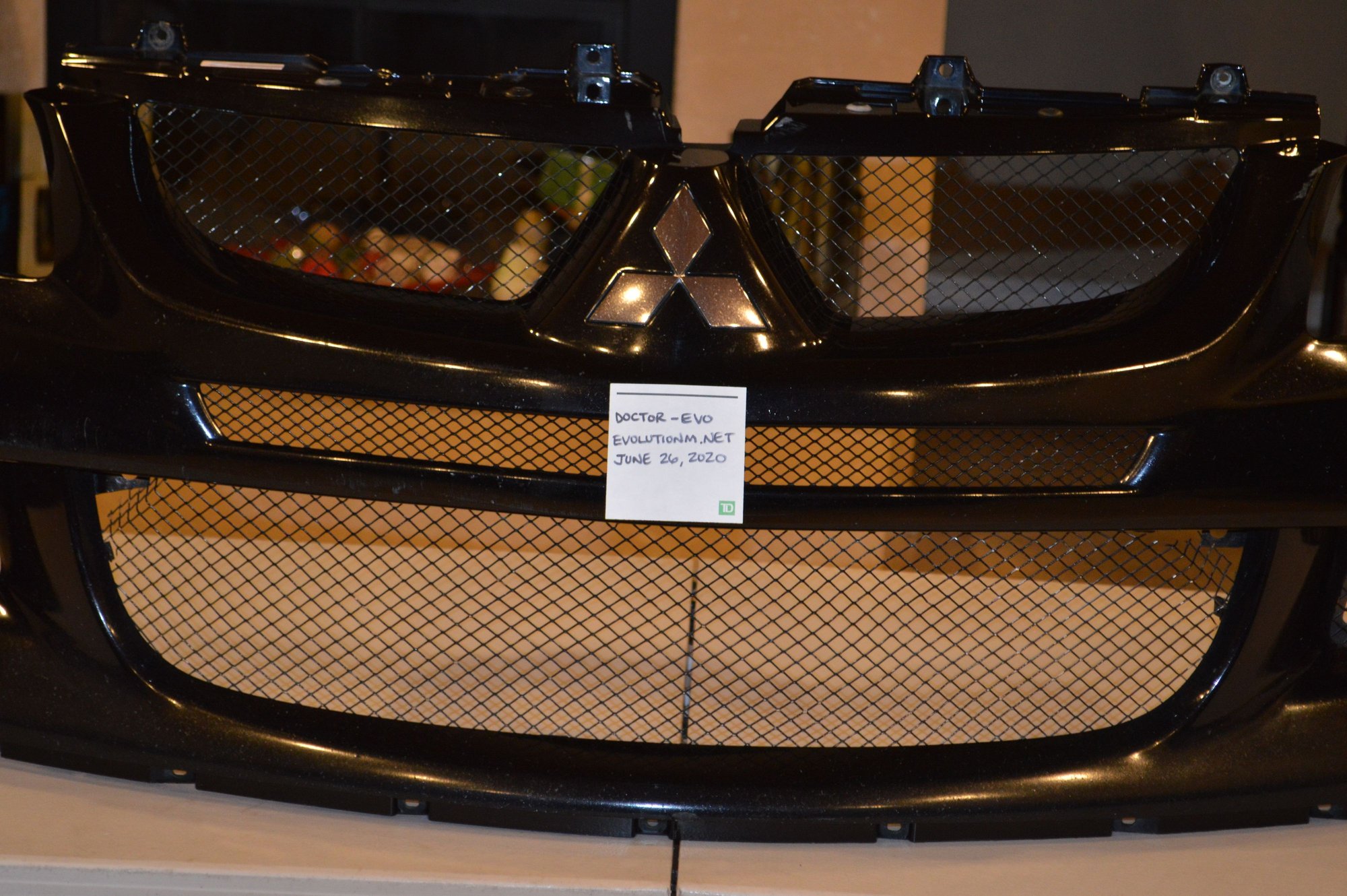 Exterior Body Parts - 2003 - 2005 EVO 8 OEM Front Bumper in Tarmac Black - Used - 2003 to 2005 Mitsubishi Lancer Evolution - Downey, CA 90240, United States