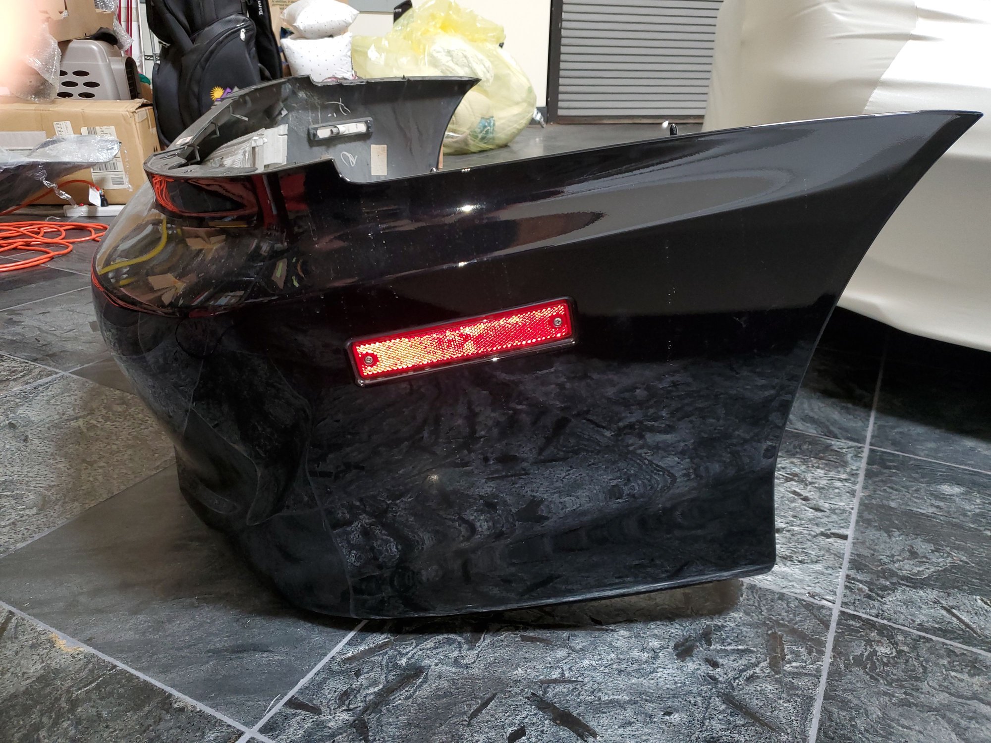 Exterior Body Parts - Used 2006 Evo 9 USDM Rear Bumper (Tarmac Black) - Used - 2006 Mitsubishi Lancer Evolution - Irvine, CA 92603, United States