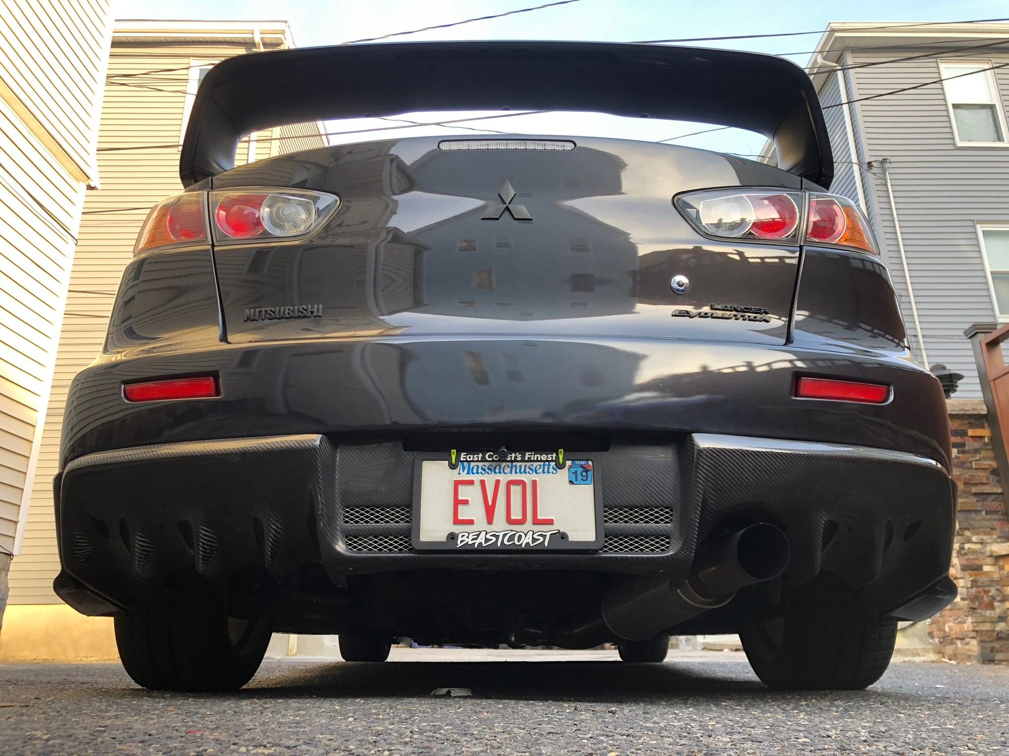 Engine - Exhaust - STM Single Exit TBE 3K Miles - Used - 2008 to 2015 Mitsubishi Lancer Evolution - Boston, MA 02134, United States