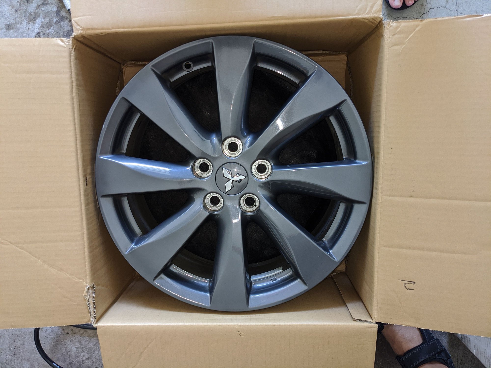 Wheels and Tires/Axles - Stock 2015 Ralliart wheels - Used - 2009 to 2015 Mitsubishi Lancer - Irvine, CA 92620, United States