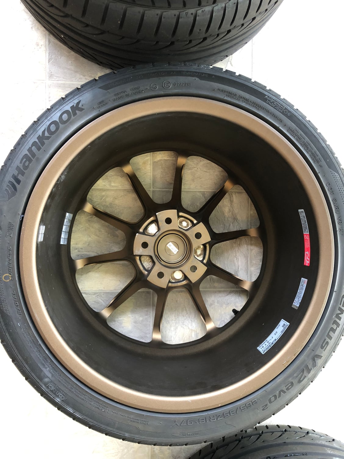 Wheels and Tires/Axles - 4 Bronze Volk Racing ZE40 18x9.5+22 114.3 x 5 - Used - 2008 to 2015 Mitsubishi Lancer Evolution - Alexandria, VA 22310, United States