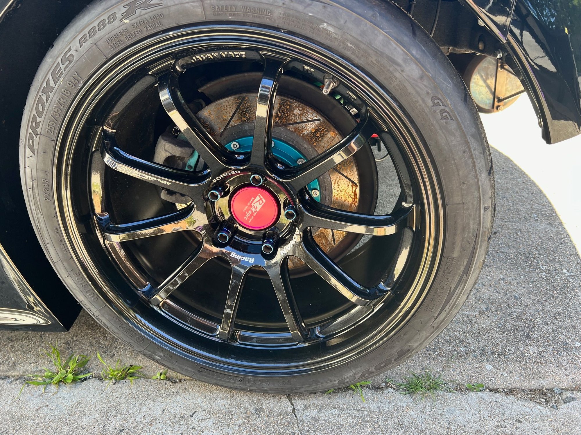 Wheels and Tires/Axles - ADVAN RS-DF 18x9.5 +22 (square) 5x114.3 with FREE SHIPPING or Local Discount - Used - Monterey, CA 93940, United States