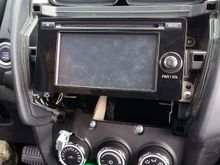 Factory bezel removed