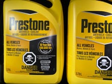 The Prestone coolant uses Organic Acid Technology (OAT) and is sold at a reasonable price.