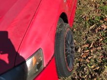 Paint faded. I believe a buff would bring it back