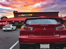 streets closed pizza boy find another way home!!