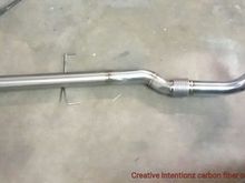 The downpipe  customization to my injen 3" exhaust.